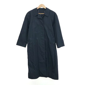 Burberry's バーバリーズ ステンカラーコート サイズ:9 イングランド製/裏地チェック ネイビー レディース【中古】