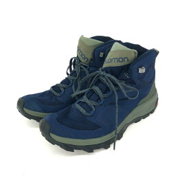 SALOMON サロモン アウトラインミッド ゴアテックス 表記サイズ:25 ブルー レディース【中古】