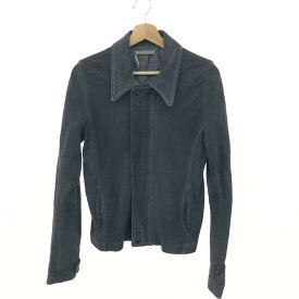 DIET BUTCHER SLIM SKIN ダイエットブッチャースリムスキン レザージャケット スウェード グレー メンズ【中古】