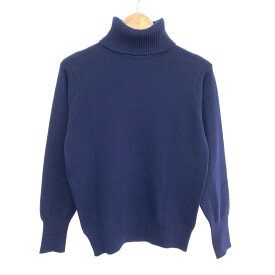 BALLANTYNE バランタイン 長袖タートルネックニット 良好 サイズ:S カシミヤ100％ ネイビー レディース【中古】