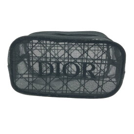 Christian Dior クリスチャンディオール ポーチ/レディ 良好 ノベルティ/メッシュ ブラック レディース【中古】