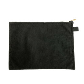 HERMES エルメス ボラボラポーチMM キャンバス ブラック ユニセックス【中古】