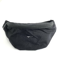 agnes b. アニエスベー ボディバッグ 良好 ウエストポーチ/ナイロン ブラック 【中古】