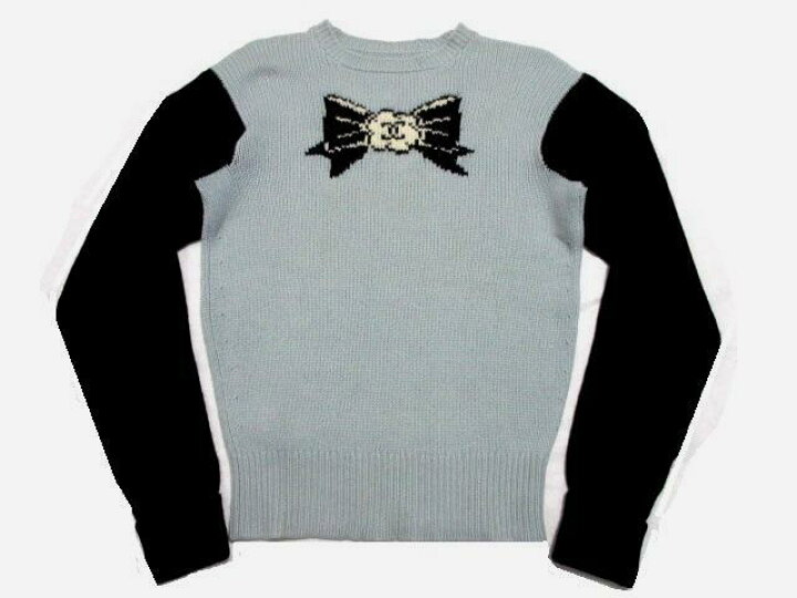 楽天市場】シャネル 95Aカメリアリボンモチーフ入カシミアニット  