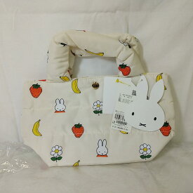 【長期保管品】miffy×ROPE' PICNIC フルーツフラワープリントキルティングトートバッグS　送料無料