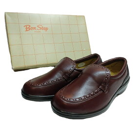 【未使用・長期保管品】Bon Step（ボンステップ）レディース 靴 23.5cm ＊BS-5543 送料無料【ローファー】【スリッポンタイプ】【お洒落】【フィット】【靴幅4E】【婦人】【日本製】