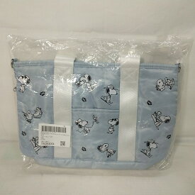 【未使用・長期保管品】ROOTOTE ルートート　ピーナッツ　トートバック　スヌーピー　ブルーグレー 送料無料 【SN.デリ.パターンPEANUTS-4W】 【レディース】 【トートバッグ】 【チャールズ M. シュルツ】【刺しゅう】【デリバッグ】【はっ水加工】【Dカン付き】