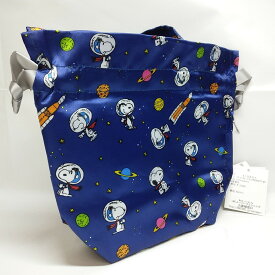 【未使用・長期保管品】ROOTOTE（ルートート） 巾着型簡易保冷バッグ サーモキーパーサック スヌーピー 810601 送料無料 【宇宙】【お弁当袋】【ランチ巾着】【ランチバッグ】【キャラクター】【かわいい】【ビーグル犬】