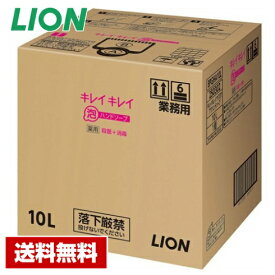 【送料無料】 キレイキレイ 薬用 泡 ハンドソープ 10L バックインボックス ライオン 詰め替え用 業務用