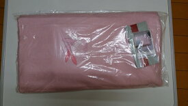 【中古】ピーエルカルダン　シシュウボアシーツ　140×240センチ　ピンク色　未使用品