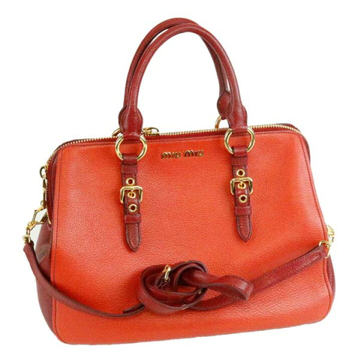 楽天市場】【中古】MIU MIU ミュウミュウ 2Way ボストンバッグ  
