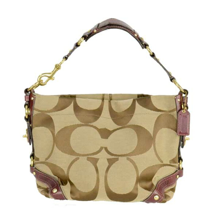 楽天市場】【中古】COACH コーチ シグネチャー カーリー ショルダーバッグ レディース F10619 : 薔薇雑貨のヒーリングローズ＆RE