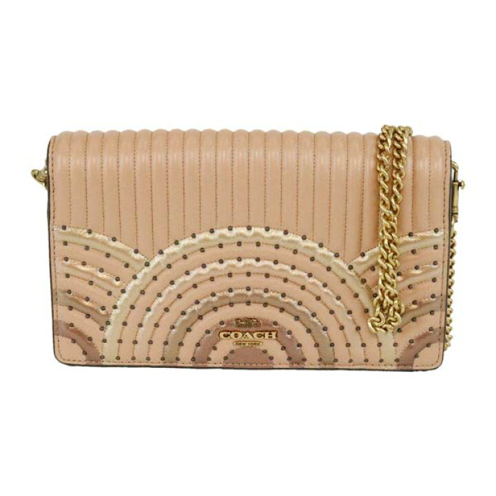 楽天市場】【中古】 美品 COACH コーチ チェーンショルダー バッグ  