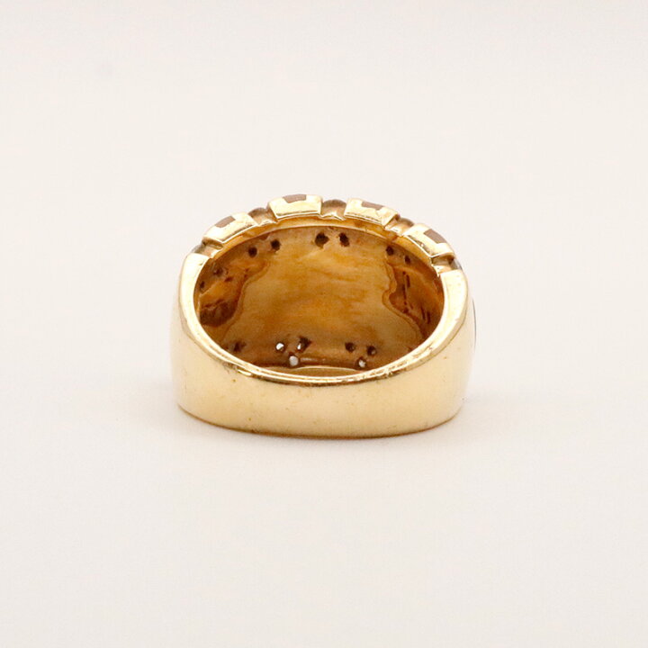 楽天市場】【中古】KABANA シェル ダイヤモンド リング k18 13号  