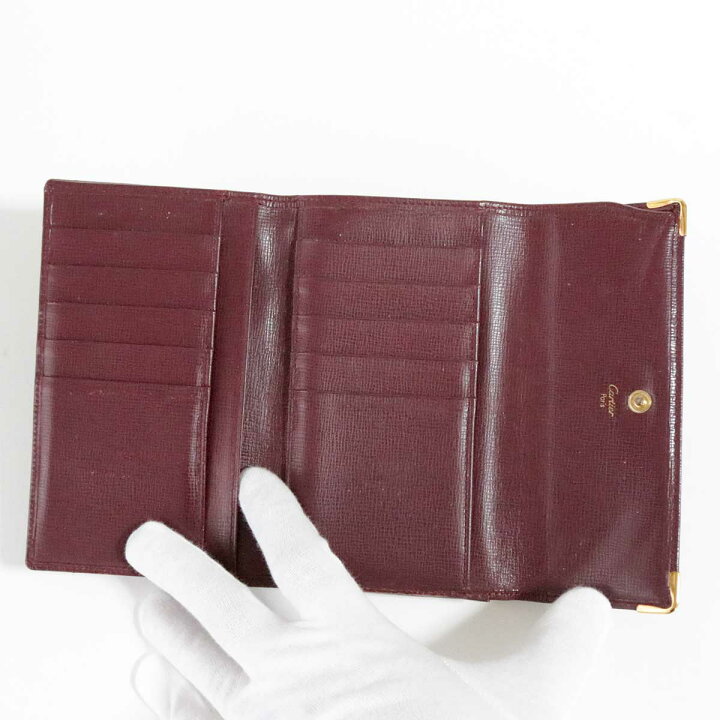 楽天市場】【中古】Cartier カルティエ マストライン 三つ折り財布  
