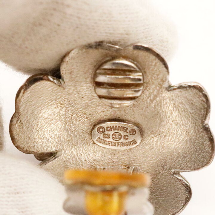 楽天市場】【中古】シャネル カメリア イヤリング ココマーク フラワー  