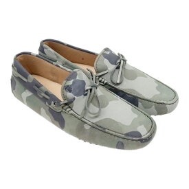 【中古】TOD'S トッズ ゴンミーニ ドライビングシューズ 表記7(日本サイズ約26cm) レザー ミリタリー メンズ