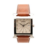 【中古】エルメス Hウォッチ HH1.810 □I刻印 レディース メンズ 腕時計 クォーツ スイス製 HERMES