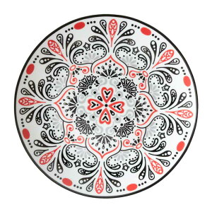 プレート 皿 24cm 平皿 おしゃれ お皿 パスタ皿 洋風 中皿 EXCELSA エクスチェルサ ROMA ローマ エキゾチック イタリアブランド