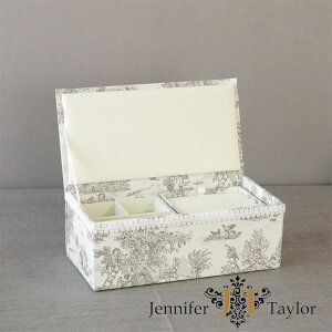 ジェニファーテイラー 小物入れ 可愛い ジュエリーケース アクセサリーケース トワル・ド・ジュイ エレガント ヨーロピアン クラシック 高級感 姫系 雑貨 インテリア 田園
