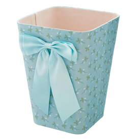 小物入れ オシャレ スクエア ゴミ箱 ダストボックス 収納ボックス 可愛い 花柄 ピンク ブルー ポムドゥース 姫系