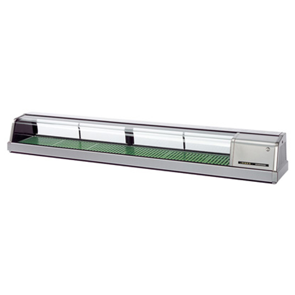 恒温高湿ネタケース ホシザキ FNC-210BS-R(L) 幅2100×奥行345×高さ280(mm) ステンレスタイプ LED照明付 冷蔵ショーケース