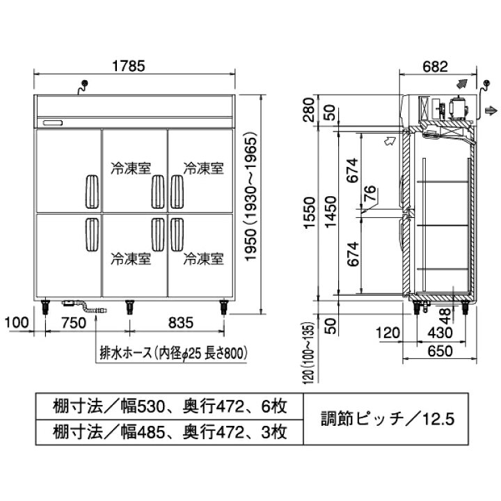 市場 中古冷機 幅1785×奥行800×高さ1950 Panasonic 縦型冷蔵庫 SRR-K1883 送料別途見積 三相200V パナソニック 市場 中古冷機 幅1785×奥行800×高さ1950 Panasonic 縦型冷蔵庫 SRR-K1883 送料別途見積 三相200V パナソニック