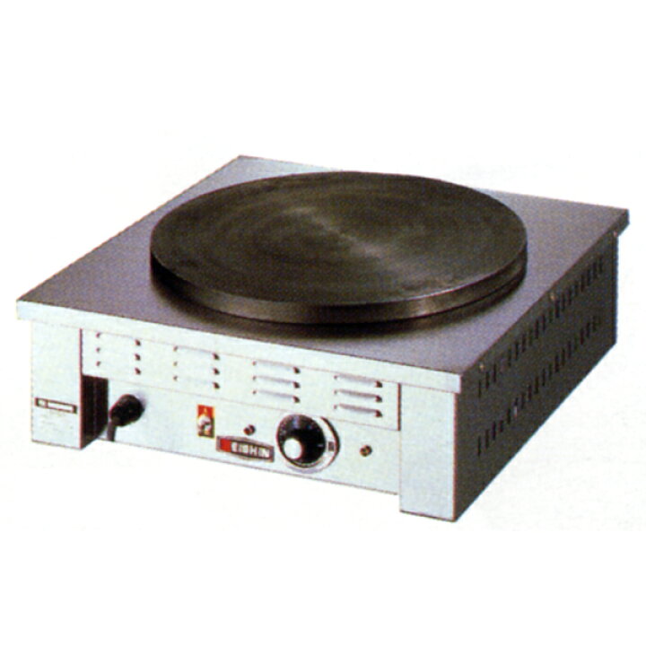 楽天市場】【新品】クレープ焼き器 単相200V 幅500×奥行500×高さ190(mm 