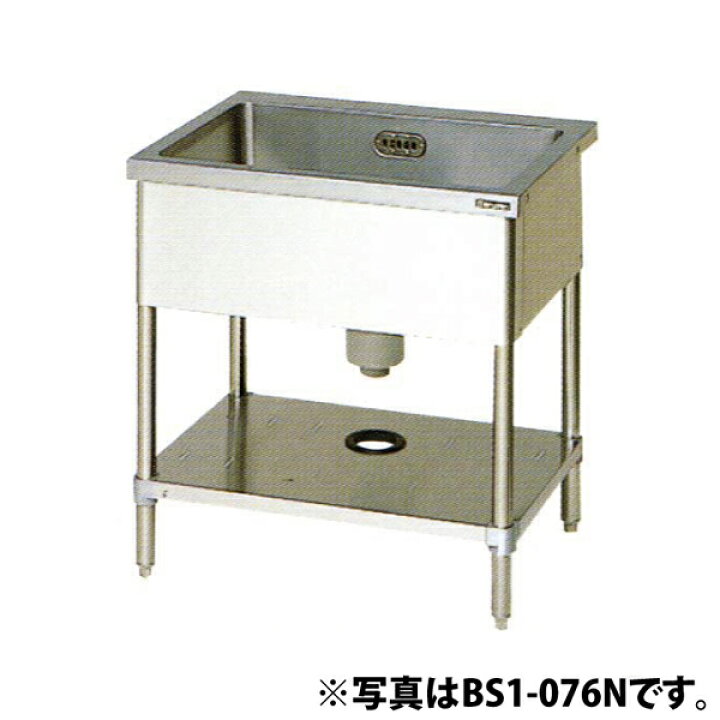 楽天市場】【新品】一槽シンク (バックガードなし) 幅600×奥行600×高さ  