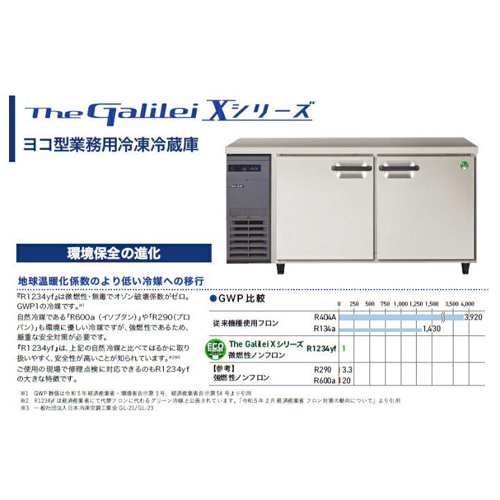 楽天市場】【新品・安心2年保証】業務用冷蔵庫 横型 The Galilei X 