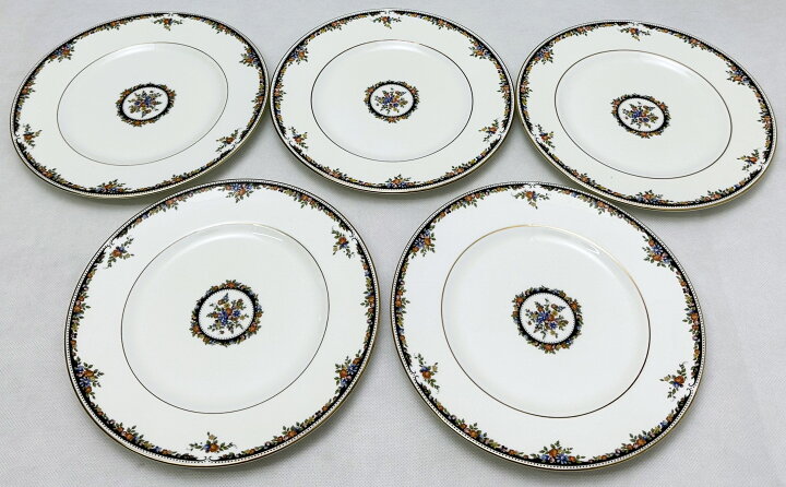 楽天市場】【中古品】ウェッジウッド オズボーン 22.5cmプレート5枚  