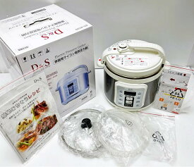 【中古品】D&S (ディーアンドエス) 家庭用マイコン電気圧力鍋 4.0L STL-EC50計量カップ欠品