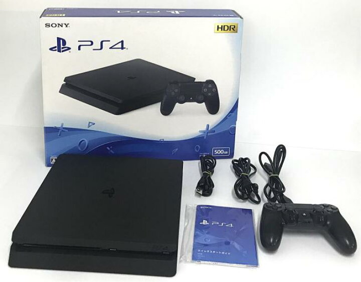 楽天市場】【中古品】PS4 本体 500GBジェットブラック CUH-2200A箱付き  