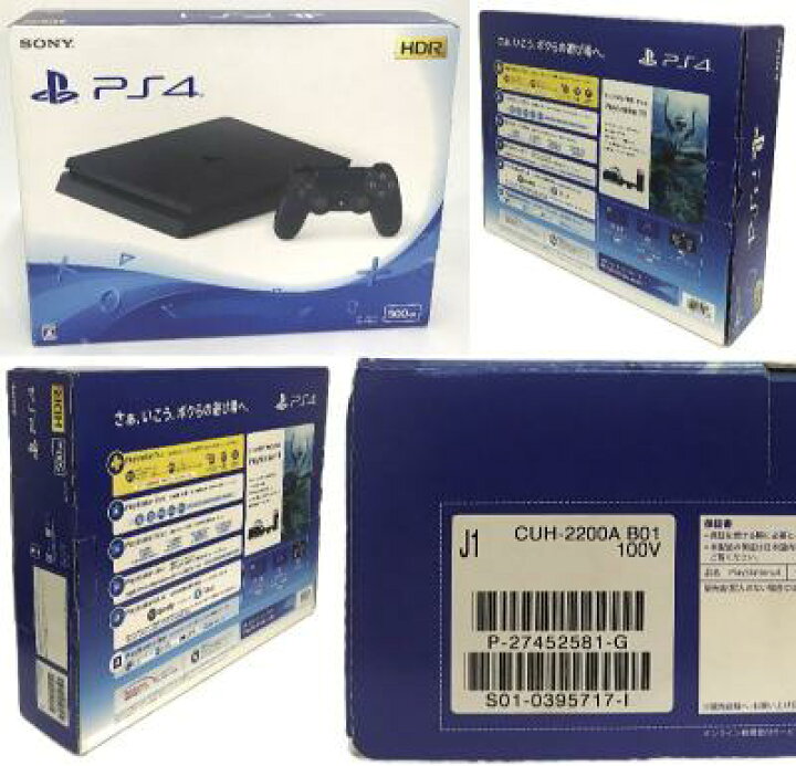 楽天市場】【中古品】PS4 本体 500GBジェットブラック CUH-2200A箱付き  