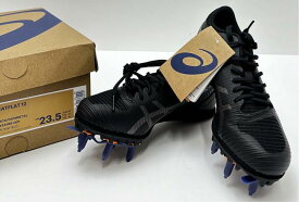 【中古品・未使用品】asics アシックス 1093A195 陸上競技 スパイク オールウェザー　23.5cm