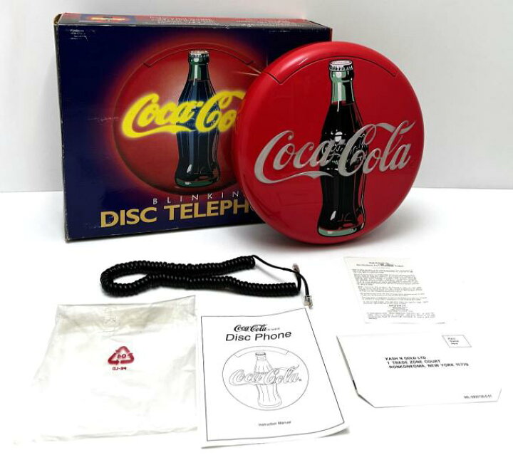 楽天市場】【中古品・レトロ品】コカ・コーラ ディスク テレフォン 