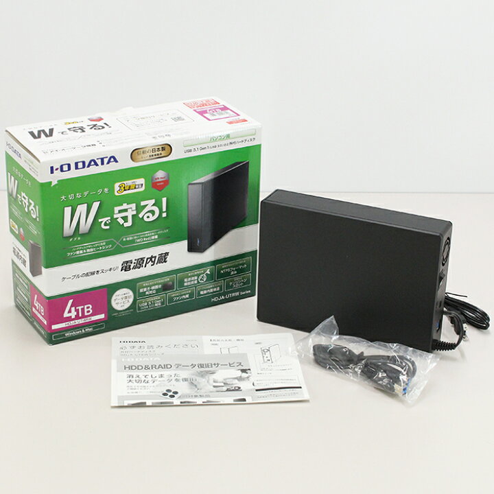 楽天市場】【中古品】I.O DATA 外付けハードディスク / HDJA-UT4RW  
