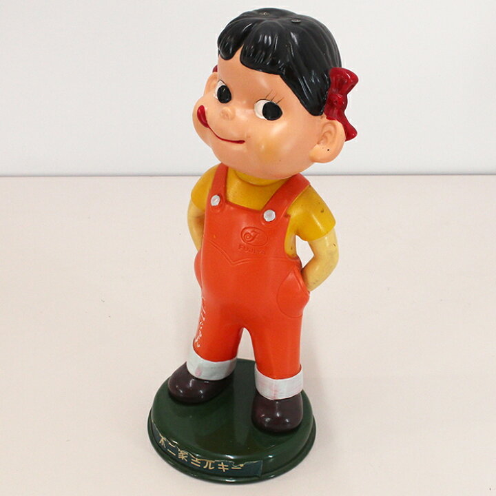 楽天市場】【中古品】ブリキ台座 首振りペコちゃん人形 / 不二家 