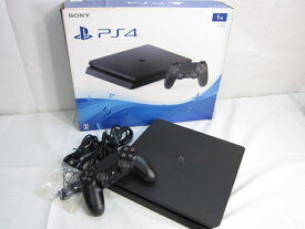 【中古品】PS4 PlayStation4 プレイステーション4 ジェット・ブラック1TB CUH-2000BB01 コントローラー有