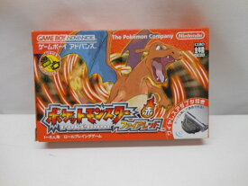 【中古】GBA ゲームボーイアドバンスソフト　ポケットモンスター ファイアレッド (ワイヤレスアダプタ同梱)