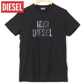 ディーゼル DIESEL Tシャツ 半袖 メンズ ブランド ロゴ 黒 白 S M L XL XXL 3XL 大きいサイズ 半袖Tシャツ 丸首 T-DIEGO TONE ON TONE