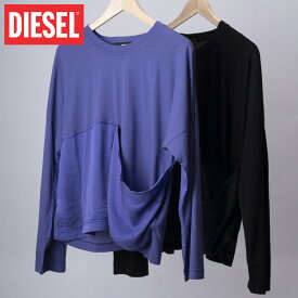 ディーゼル Tシャツ レディース カットソー 長袖 DIESEL ブランド ブラック パープル トップス T-TOSA