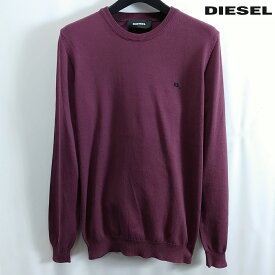 ディーゼル DIESEL メンズ セーター ニット クルーネック 丸首 ハイゲージ ロゴ 綿 コットン イタリア製 K-MANIKYLOGO