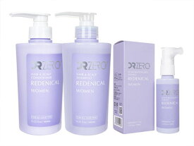 ドクターゼロ リデニカル・ヘア&スカルプシャンプー+コンディショナー+スカルプリバイタライジングエッセンス(女性用) DR ZERO Hair & Scalp Shampoo + Conditioner Essence Women Set