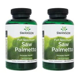 スワンソン ソーパルメット 540mg 250粒 2本 ノコギリヤシ Swanson SawPalmetto