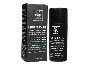 AsB[^ YPAEtFCX&ACN[50ml (Apivita) MEN'S CARE Anti-Wrinkle Anti-Fatigue Face and Eye Cream