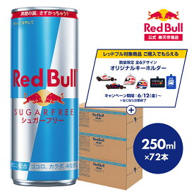 ＼29％OFFクーポン対象 4/14 20:00 〜 4/18 23:59／【公式】 レッドブル エナジードリンク シュガーフリー 250ml×72本(24本×3ケース) Red Bull 翼をさずける 糖質ゼロ 糖類ゼロ ゼロカロリー ノンシュガー 無糖 シュガーレス 栄養ドリンク 箱