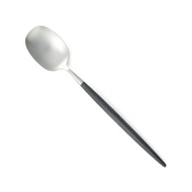 【レビューでクーポン&プレゼント】Cutipol NAU ブラック×シルバー デザートスプーン 【メール便可 6本まで】【正規品】 (クチポール ナウ スプーン カトラリー シンプル 黒 ステンレス ポルトガル ギフト 結婚祝い プレゼント 贈り物)