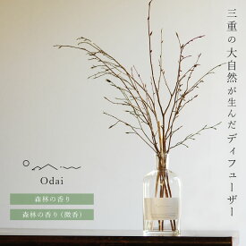 【レビューでクーポン&プレゼント】【天然成分100%】 Odai リードディフューザー セット ヒメシャラ　アロマディフューザー 森の香り 香り 消臭 ルームフレグランス ホーム 三重 日本製 芳香 天然精油 ギフト プレゼント 大台