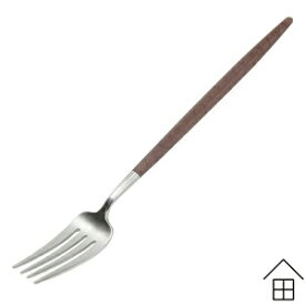 【レビューでクーポン&プレゼント】Cutipol GOA デザートフォーク　ブラウン×シルバー /クチポール ゴア【正規品】 【メール便可　6本まで】 ( カトラリー 茶 オシャレ お洒落 かわいい ギフト 結婚祝い プレゼント 贈り物)